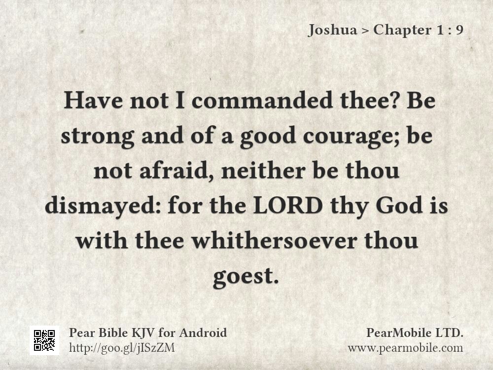 Joshua, Chapter 1:9